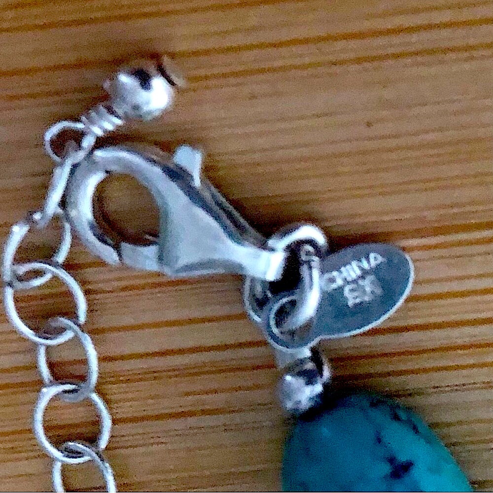 $98  Designer Estate Necklace  Sterling Silver  Marked SX 925 CHINA - Picture 5 of 6